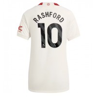Camiseta Manchester United Marcus Rashford #10 Tercera Equipación para mujer 2023-24 manga corta